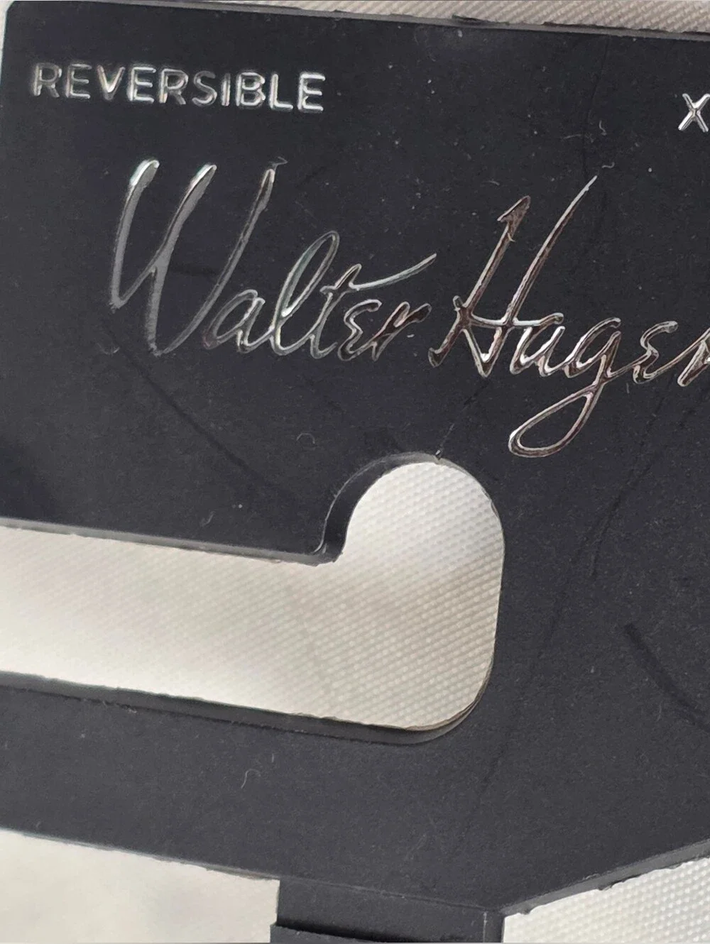 Walter Hagen Black Leather Reversible Belt with Brown Interior Size XL 42-44
